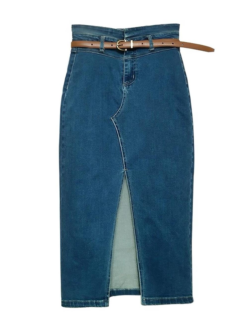 Denim Midi Skirt